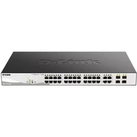 D-Link DGS-1210-28MP | DGS-1210 Series 24 x Ports PoE 1GBase-T + 4 x Ports Combo RJ-45/SFP Layer 2 Managed 1U Rack-Mountable Gigabit Ethernet Network Switch