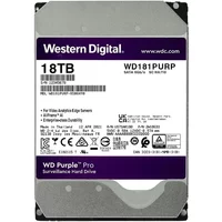 Western Digital WD181PURP | Purple Pro Helium 18TB 3.5-inch 6GB/s SATA 7200RPM 512MB Cache Surveillance Hard Drive