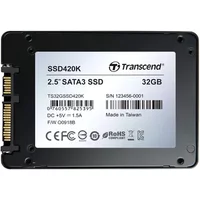 Transcend TS32GSSD420K | SSD420K 32GB Multi-Level Cell SATA 6Gb/s 2.5-Inch Solid State Drive