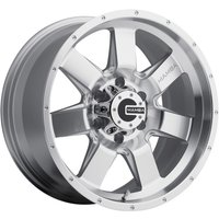 Mamba Wheel 586S M14 Machined Silver - 17x9 - 6x139.7 Bolt Pattern - -12 Offset Rims