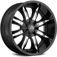 Vision Off Road Wheel 423 Manic Gloss Black Machined Face - 18x9 - 5x114.3 Bolt Pattern - -12 Offset Rims