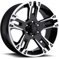 Ultra Wheel 235B Maverick Machined Black - 18x9 - 6x135 Bolt Pattern - 25 Offset Rims