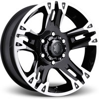 Ultra Wheel 234B Maverick Machined Black - 17x8 - 6x139.7 Bolt Pattern - 0 Offset Rims