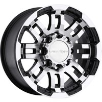 Vision Off Road Wheel 375 Warrior Off Road Gloss Black Machined Face