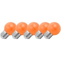 Ampoulepascher Réduction de 20% Lot de 5 ampoules LED orange E27 dimmables 15W