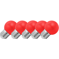 Ampoulepascher Réduction de 20% sur le lot de 5 ampoules LED E27 rouges dimmables