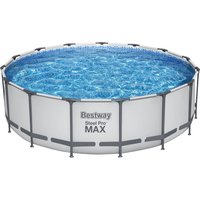 Bestway Frame Pool Komplett-Set Steel Pro MAX™ Ø 457 x 122 cm inkl. Filterpumpe - 1 Set