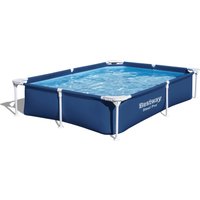 Bestway Steel Pro™ Frame Pool ohne Pumpe 221 x 150 x 43 cm, dunkelblau, eckig - 1 Stk.