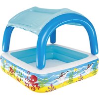Bestway Planschbecken Beach Buddy™ mit Sonnenschutzdach 140 x 140 x 114 cm - 1 Stk.
