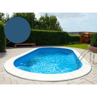 BWT Poolfolie Oval 490 x 300 x 150 cm - Adriablau - Stärke 0,8 mm / mit Keilbiese P3