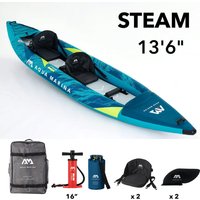 Aqua Marina Kajak Steam – Blau für 2 Personen - 1 Set