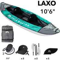 Aqua Marina Kajak Laxo – Grün/Grau für 2 Personen - 1 Set
