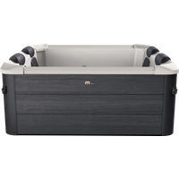 MSpa Whirlpool OSLO AERO PLUS Square Jet+Bubble Spa 180 x 180 x 65 cm - 6 Personen - 1 Set