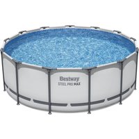 Bestway Frame Pool Komplett-Set Steel Pro MAX™ Ø 396 x 122 cm inkl. Filterpumpe - 1 Stk.