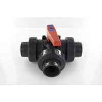 Steinbach PVC 3 Wege Kugelhahn PN10 / DA 50 - 1 Stk.