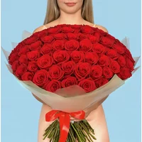 100 Premium Red Roses