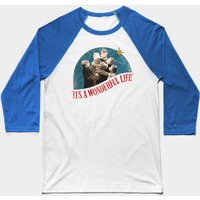 It's A Wonderful Life Distressed Classic Christmas - Its A Wonderful Life - Baseball T-shirt
