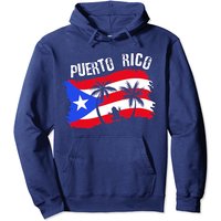 Distressed Style Puerto Rico Frog Gift Design Puerto Rico! Pullover Hoodie