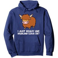 Highland Cow Lover I Just Really Like Highland Cows Pullover Hoodie