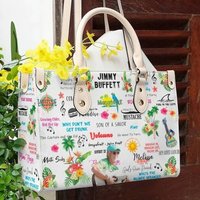 Jimmy Buffett Handbag, Music Leather Bags, Jimmy Buffett Women
