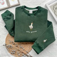 Embroidered Cool Silly Goose Sweatshirt