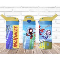 Spidey Personalized Water Bottle For Kids & Toddlers