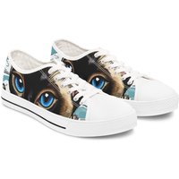 Women's Low Top Sneakers Woman Shoe Siamese Cat