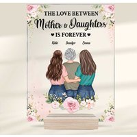The Love Between Mother And Daughters Is Forever Acrylic Plaque