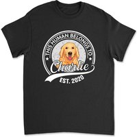 Human Belongs To Pet - Personalized Custom Unisex T-shirt