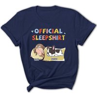 Sleeping Dog Sleepshirt Version 2 - Personalized Custom Women's T-shirt