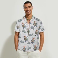 Dad Gone Fishing Custom Personalized Fishing Hawaiian Shirt