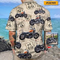 Personlized Upload Bike Custom Photo Hawaiian Shirt