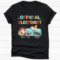 Sleepshirt Sleeping Dog Custom Gifts For Dog Lovers Personalized T-shirt