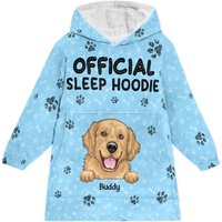 Sleep Hoodie - Personalized Oversized Blanket Hoodie - Loving Gift For Dog Mom, Cat Mom