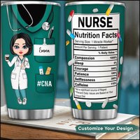 Nurse Life Pretty Doll Nurse Personalized Tumbler