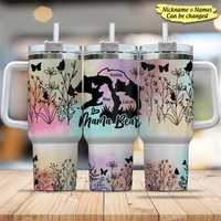 Personalized Mama/grandma Bear 40oz Tumbler
