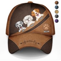 Dog Dad Dog Mom - Personalized Classic Baseball Cap 3d