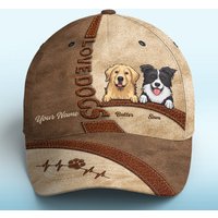 Happiness Is A Warm Puppy - Dog Personalized Custom Hat, All Over Print Classic Cap - Gift For Pet Owners, Pet Lovers