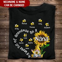 Custom Bees Love Nana, Grandma Personalized Shirt
