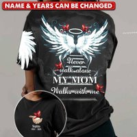 Never Walk Alone Wings Memorial Personalized 3d T-shirt