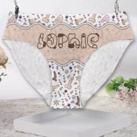 Custom Personalized Funny Gift For Bestie Women Briefs, Underwear