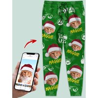 Custom Cat Photo With Offroad Pattern Sweatpants
