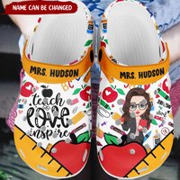 Doll Teacher Teach Love Inspire Personalized Clogs