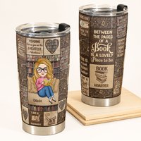 Just A Girl Who Loves Books - Personalized Tumbler Cup