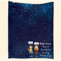 Besties Forever A Hug From Me - Personalized Blanket