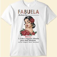 Fabuela Definition - Personalized Shirt - Hispanic Heritage Month Gift For Abuela