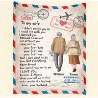Wrap Yourself Up In This Blanket Old Couple Anniversary Gifts For Wife Personalized Blanket