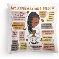 Christian Bible Verse Affirmations - Personalized Pillow