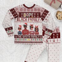 Dope Black Family - Personalized Family Pajama Set