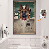 Custom Pet Photo Toilet - Personalized Photo Poster